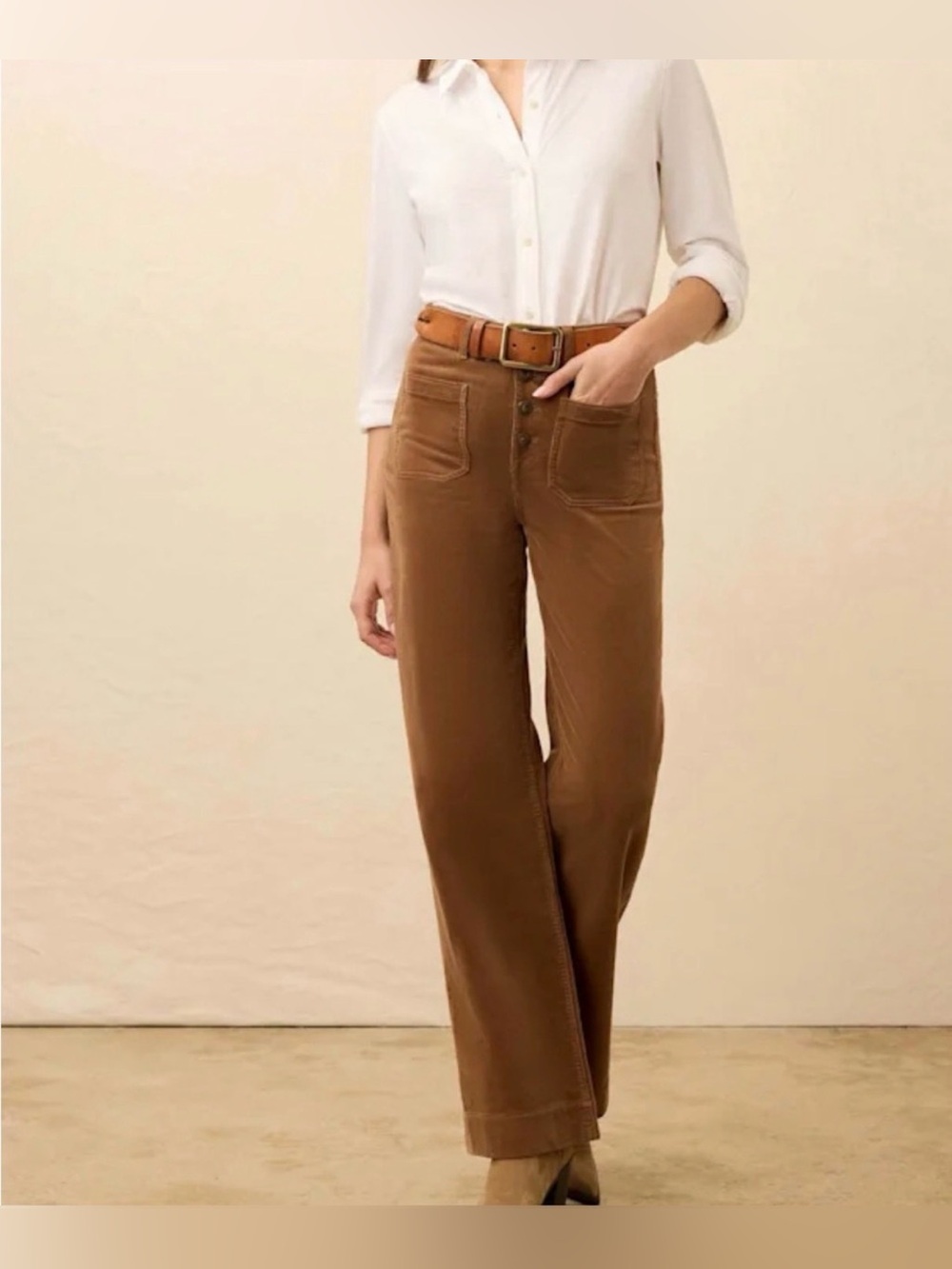 Faherty Terry Cord Patch Pocket Pant